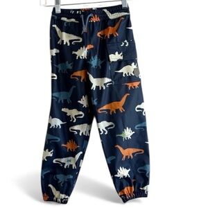 Hatley Blue and Orange Waterproof Joggers Pants Sz 5 Elastic Drawstring Waist